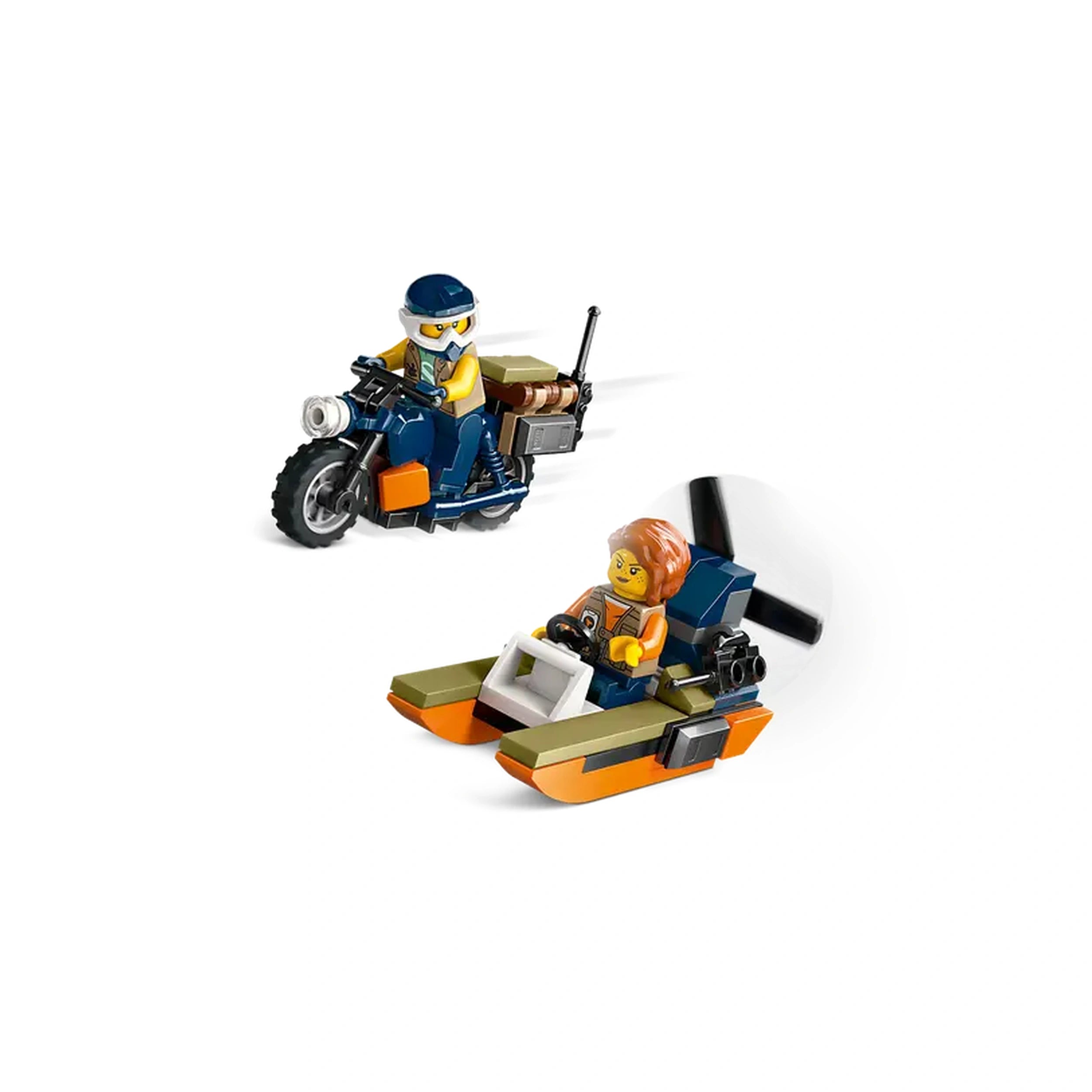 Lego - City - Jungle Explorer Helicopter at Base Camp - Construction Set Toys