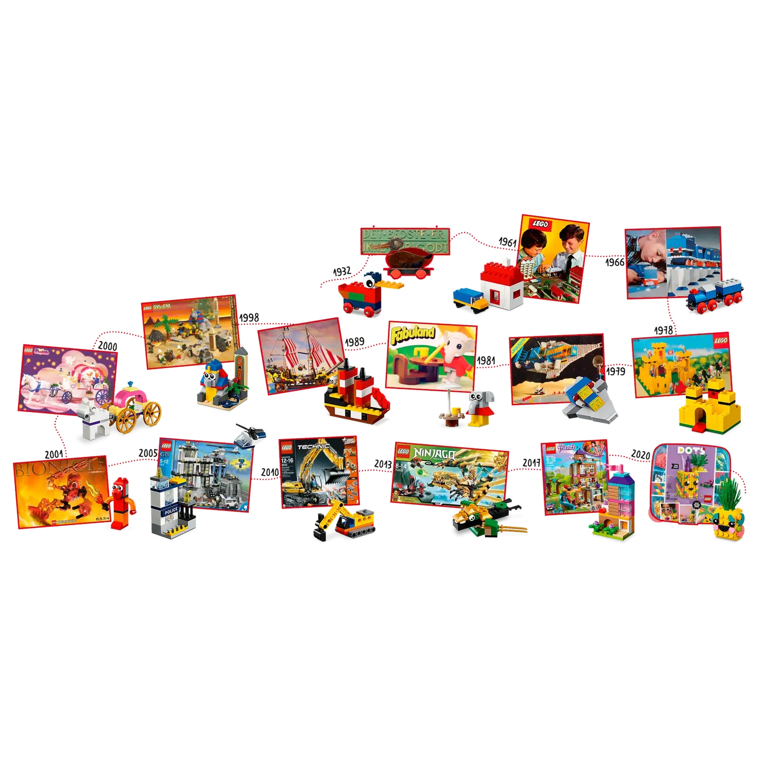Lego - Classic - 90 Years of Play - Construction Set Toys