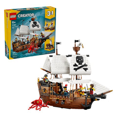 LEGO - Creator 3 In 1 Iconic Pirate Ship - Constructiespeelgoed - +9 - Avontuur - 72031387