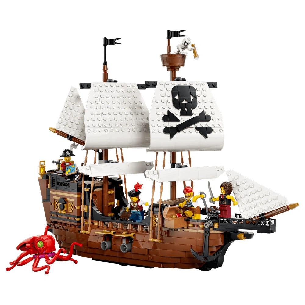 LEGO - Creator 3 In 1 Iconic Pirate Ship - Constructiespeelgoed - +9 - Avontuur - 72031387