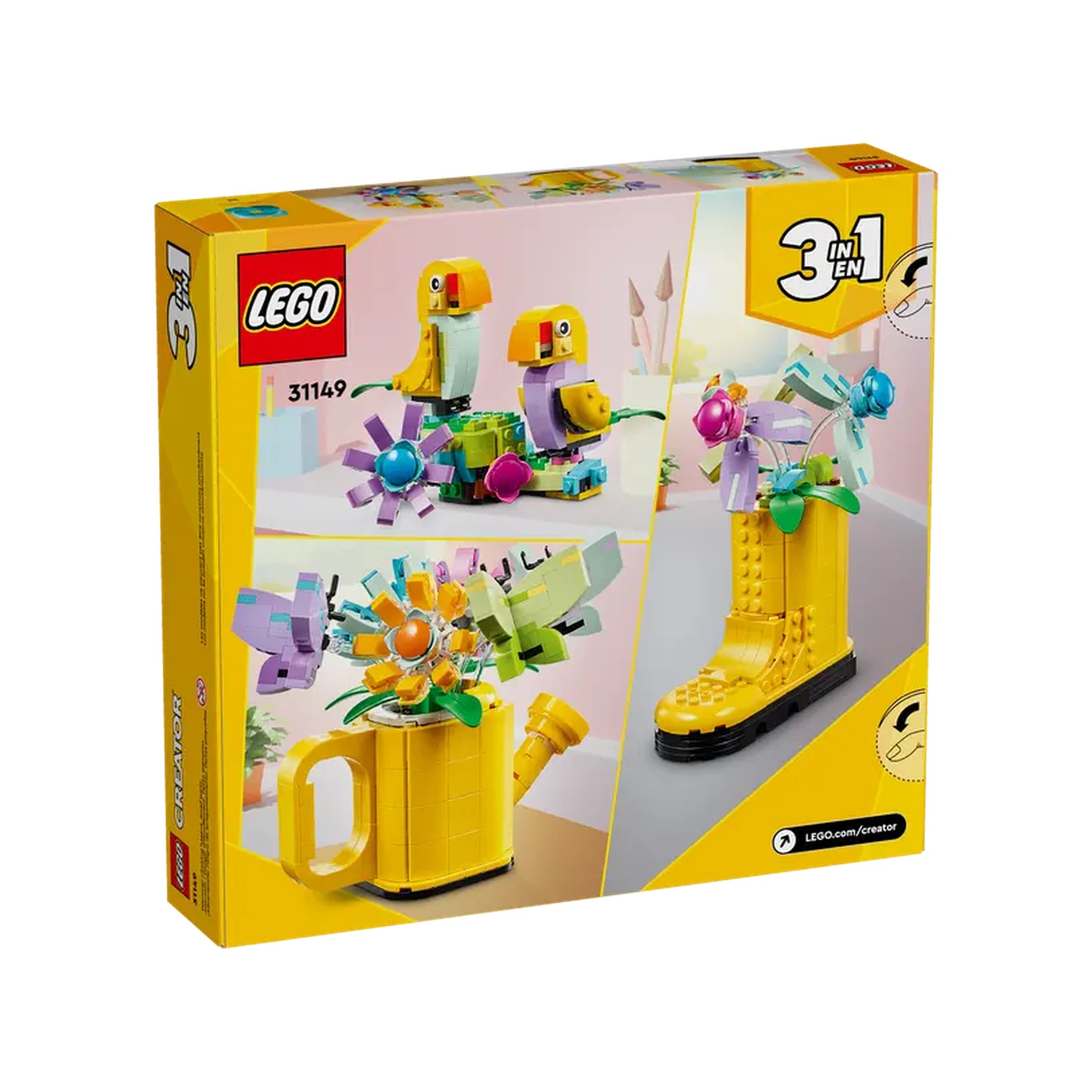 Lego - Creator - Flowers in Watering Can - Construction Set Toys