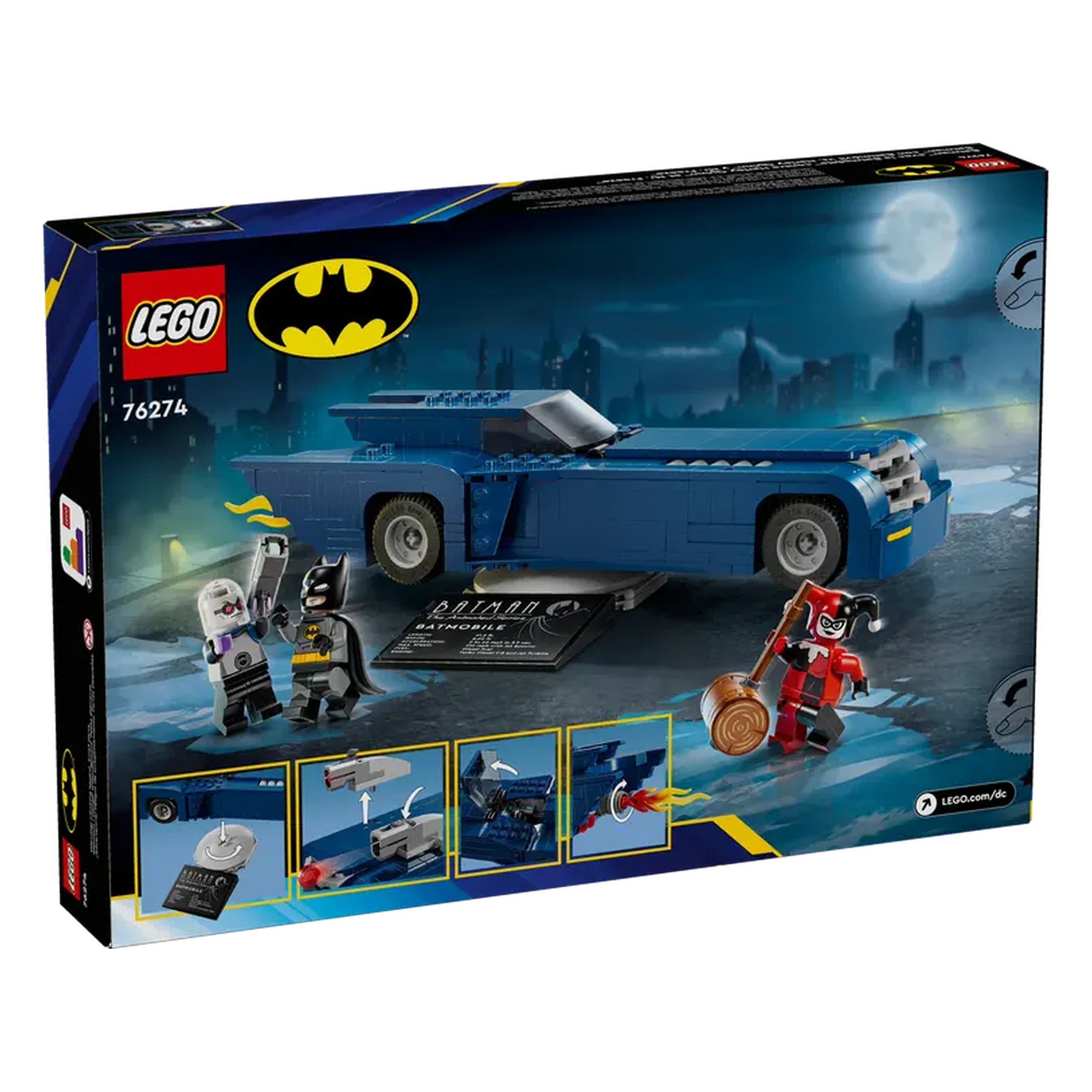 Lego - DC Comics Superhelden - Batman met de Batmobile vs. Harley Quinn en Mr. Freeze - Bouwset Speelgoed