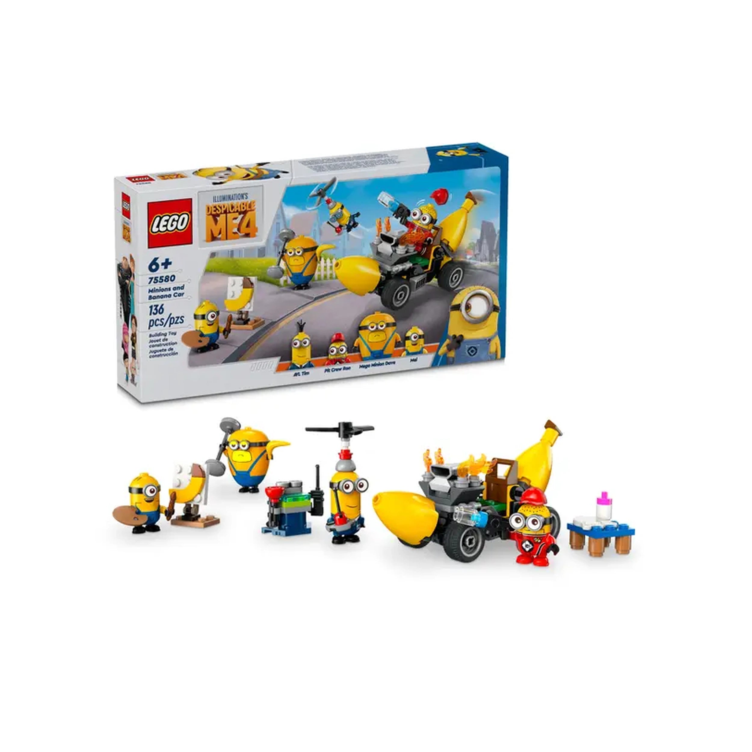 Lego - Gruwelijke Me - Minions en Bananenauto - Bouwset Speelgoed