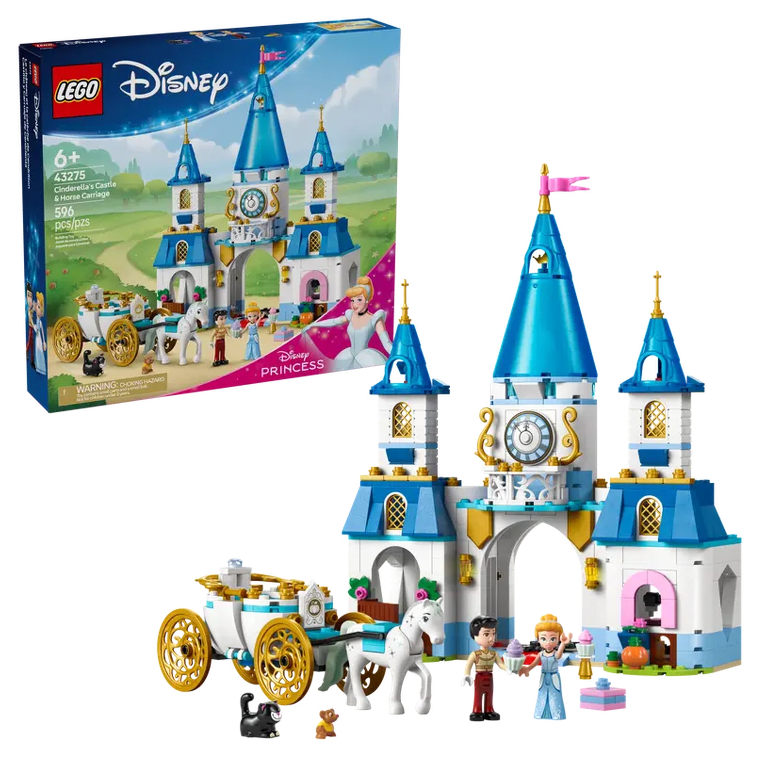 Lego - Disney - Cinderella's Castle & Horse Carriage - Construction Set Toys