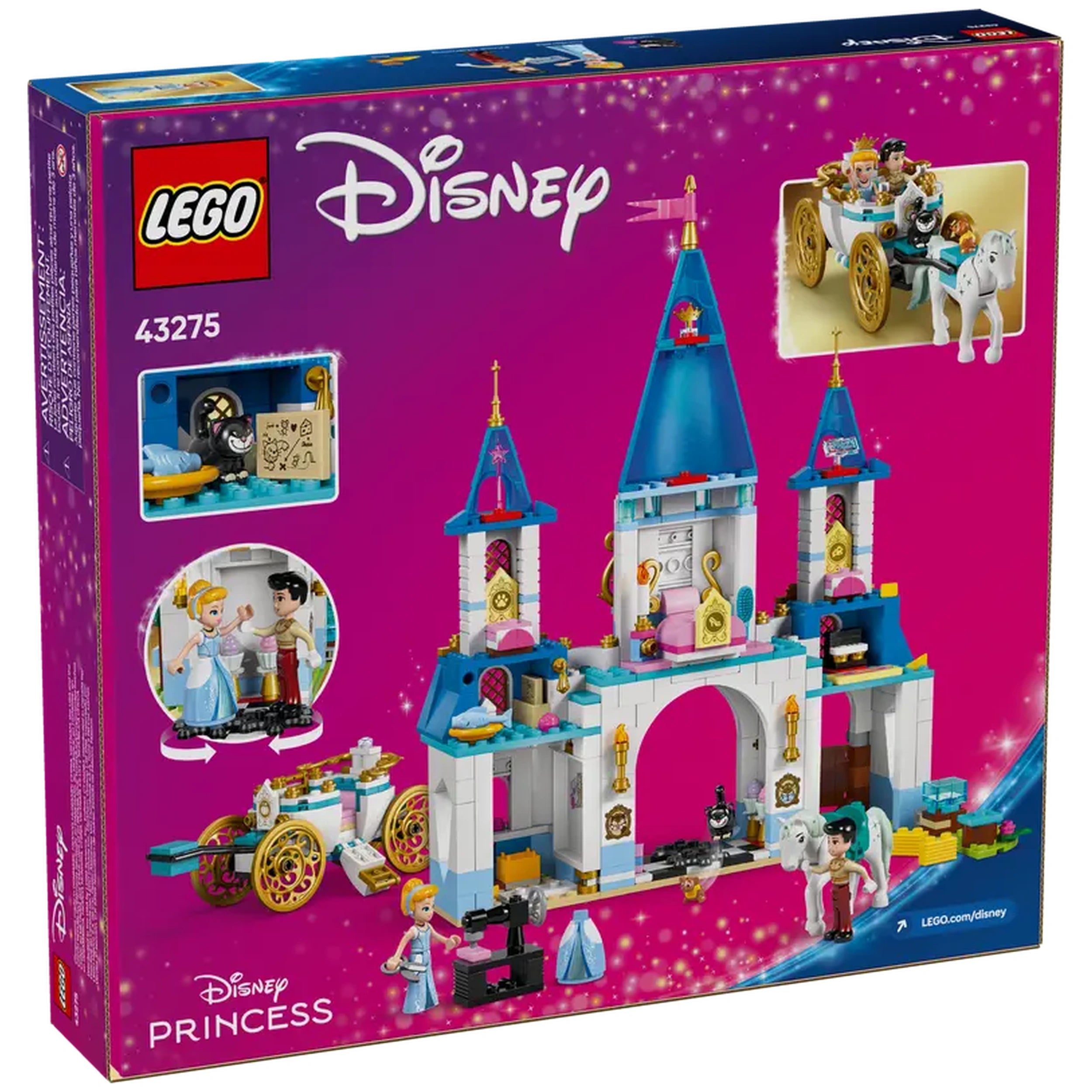 Lego - Disney - Cinderella's Castle & Horse Carriage - Construction Set Toys