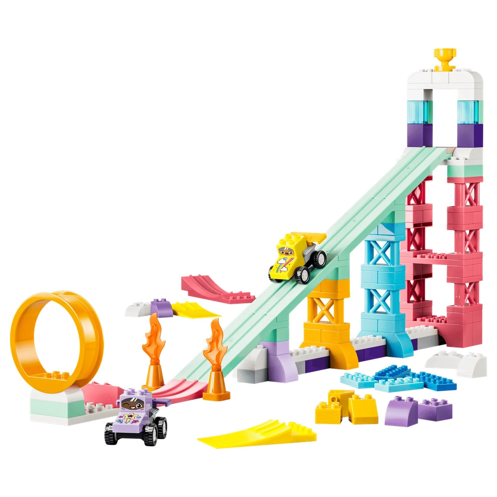 LEGO - Duplo 3 in 1 Creatieve Ramps met Voertuigen - Constructiespeelgoed - Leeftijd 3+ - 72010478