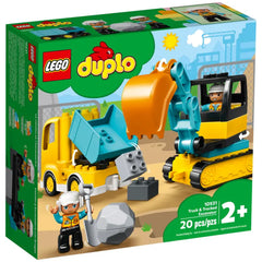 Lego - Duplo - Truck & Tracked Excavator - Construction Set Toys