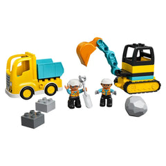 Lego - Duplo - Truck & Tracked Excavator - Construction Set Toys