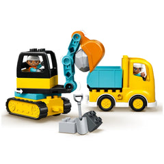 Lego - Duplo - Truck & Tracked Excavator - Construction Set Toys