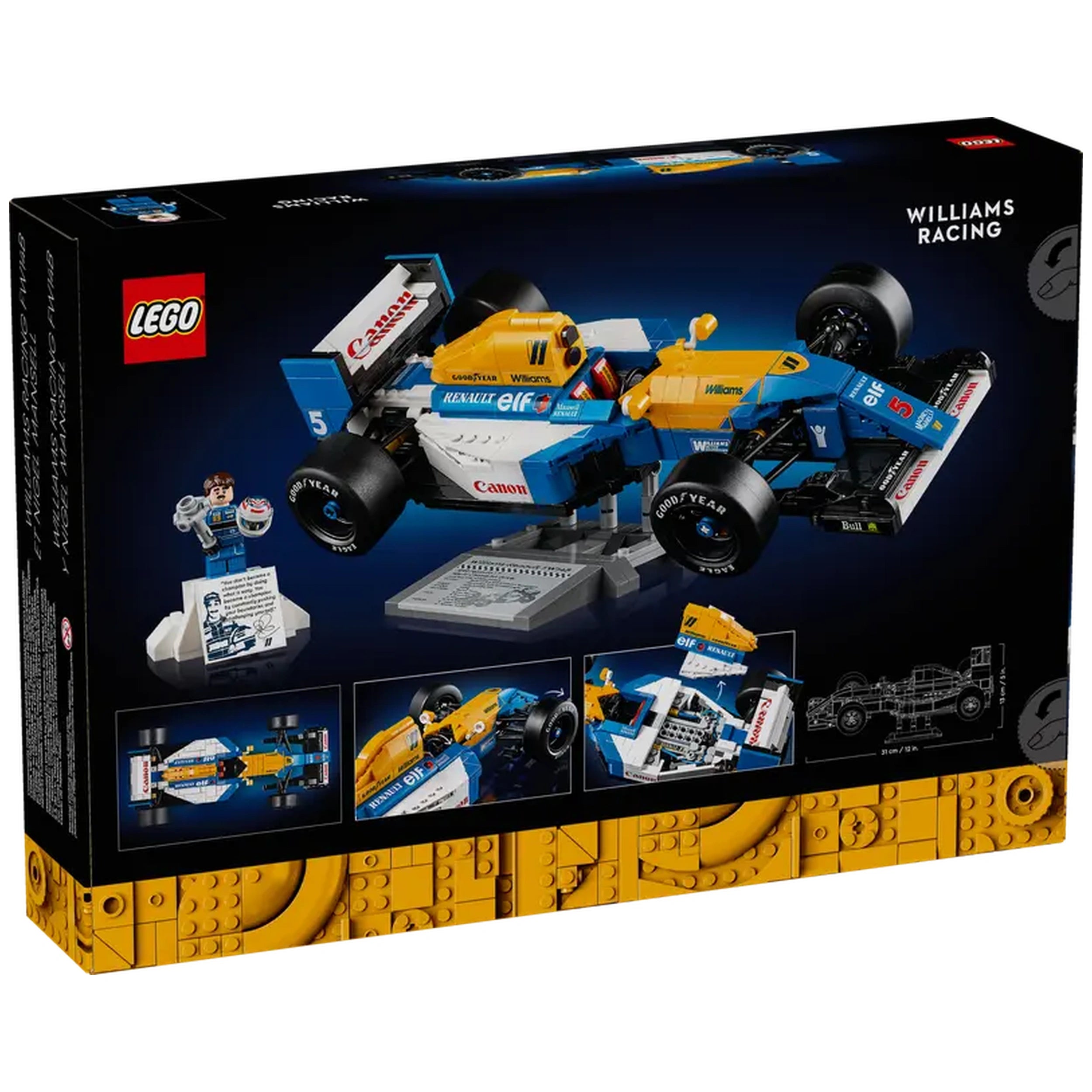 Lego - Icons - Williams Racing FW14B & Nigel Mansell - Construction Set Toys