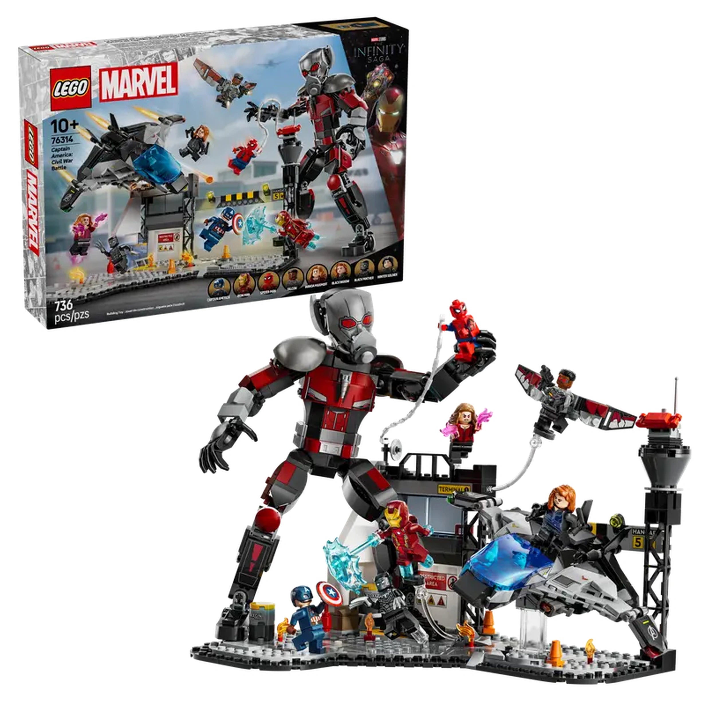Lego - Marvel Super Heroes - Captain America: Civil War Actie Battle - Bouwset Speelgoed