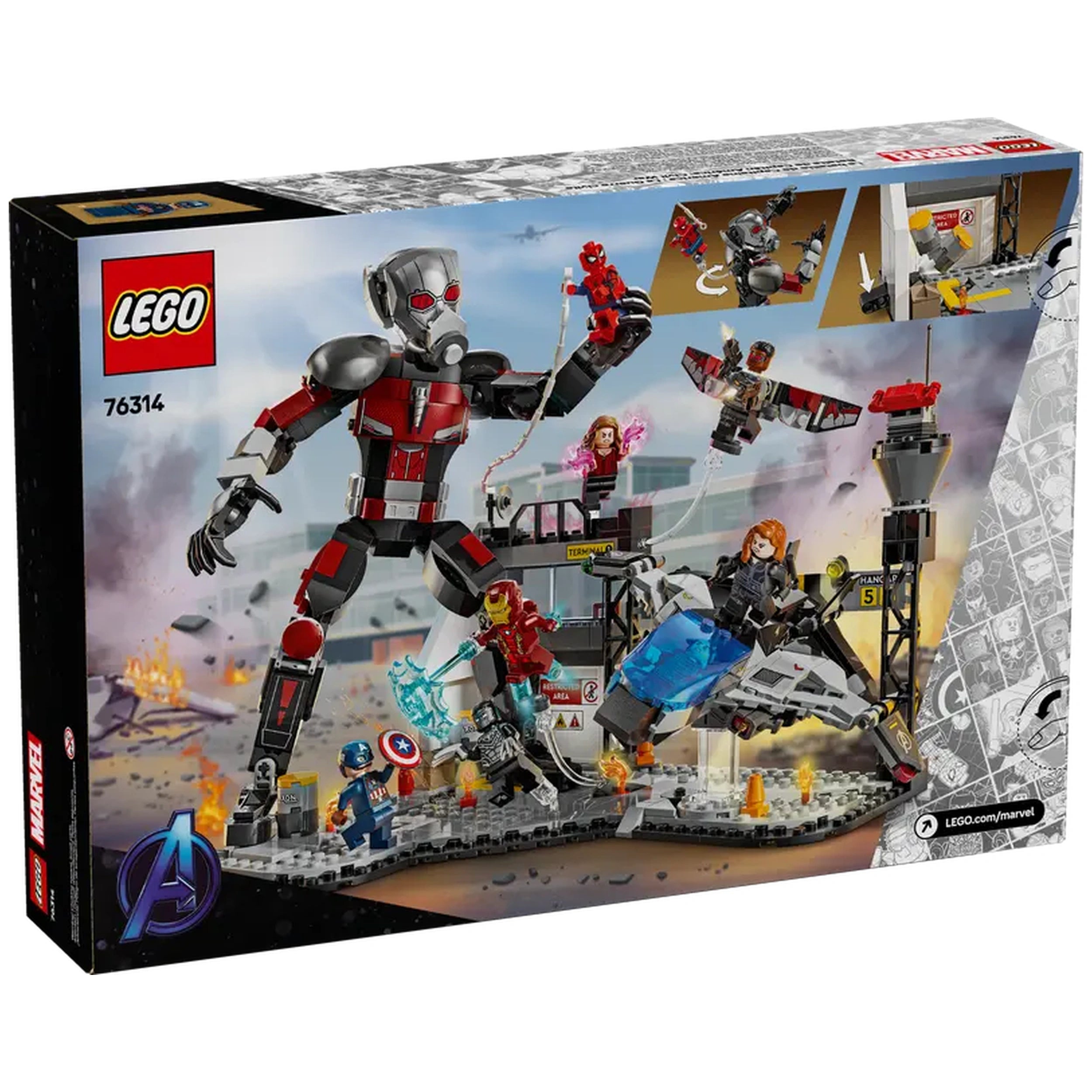 Lego - Marvel Super Heroes - Captain America: Civil War Actie Battle - Bouwset Speelgoed