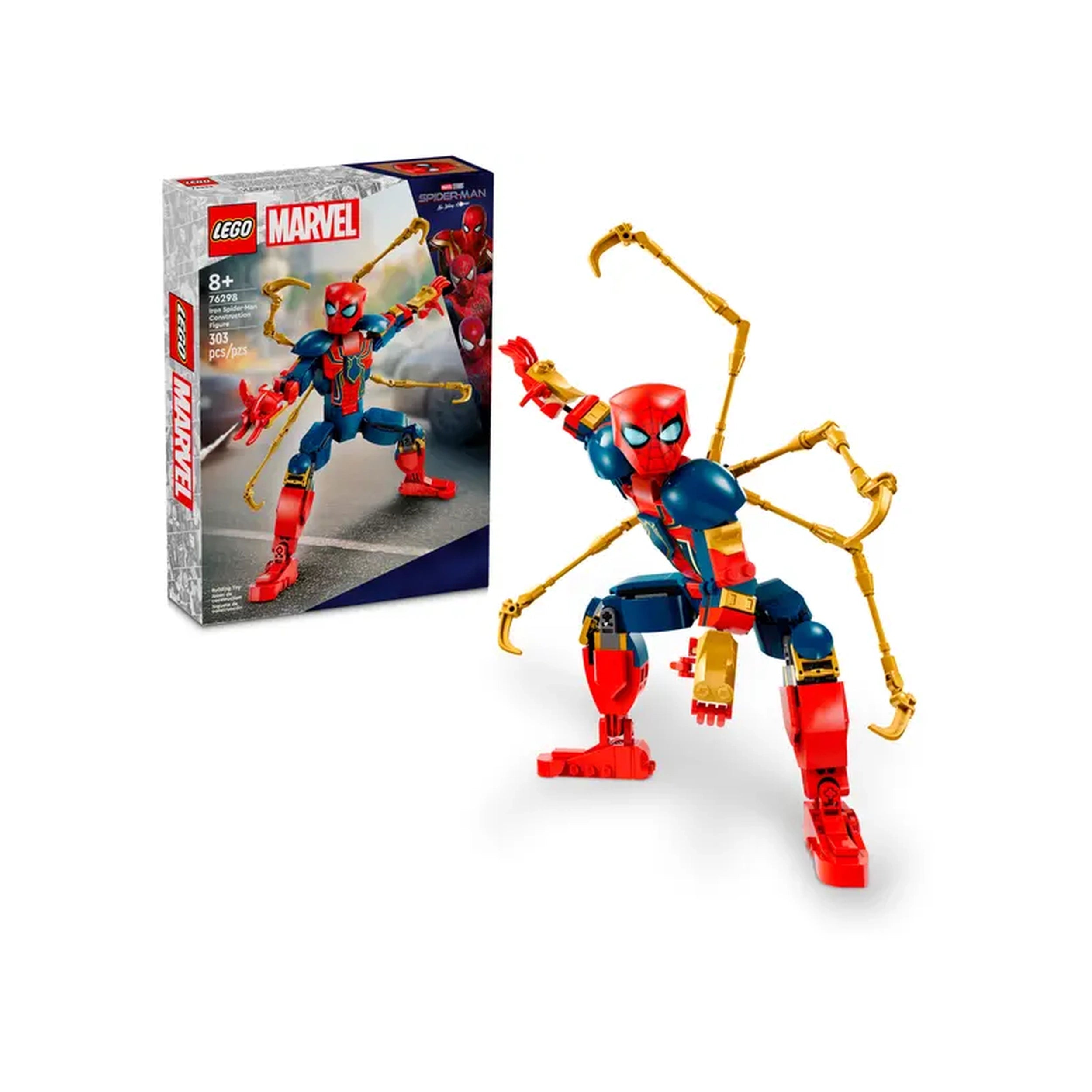 Lego - Marvel Super Heroes - Iron Spider-Man Construction Figure - Construction Set Toys