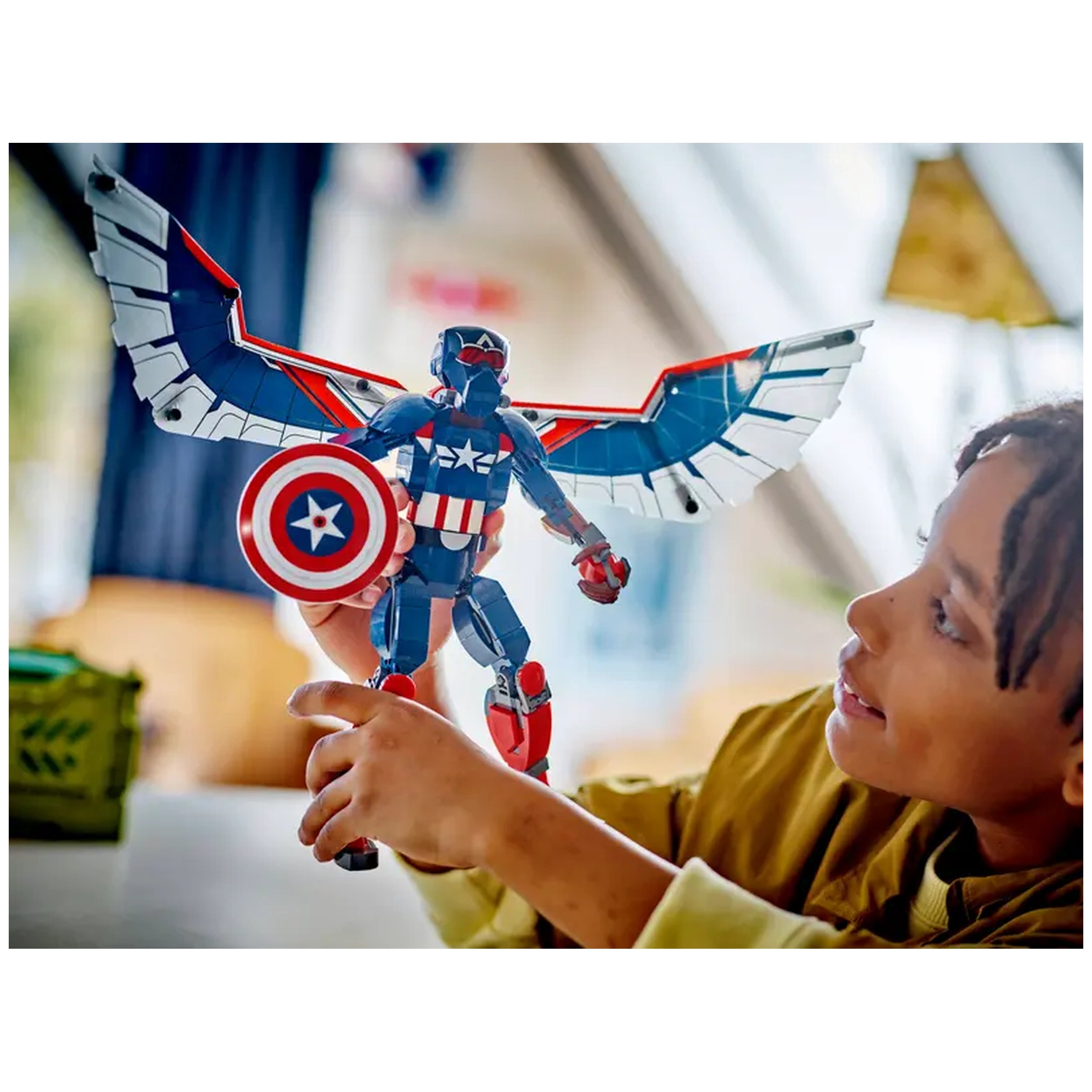 Lego - Marvel Super Heroes - Nieuwe Captain America Bouwfiguur - Bouwset Speelgoed