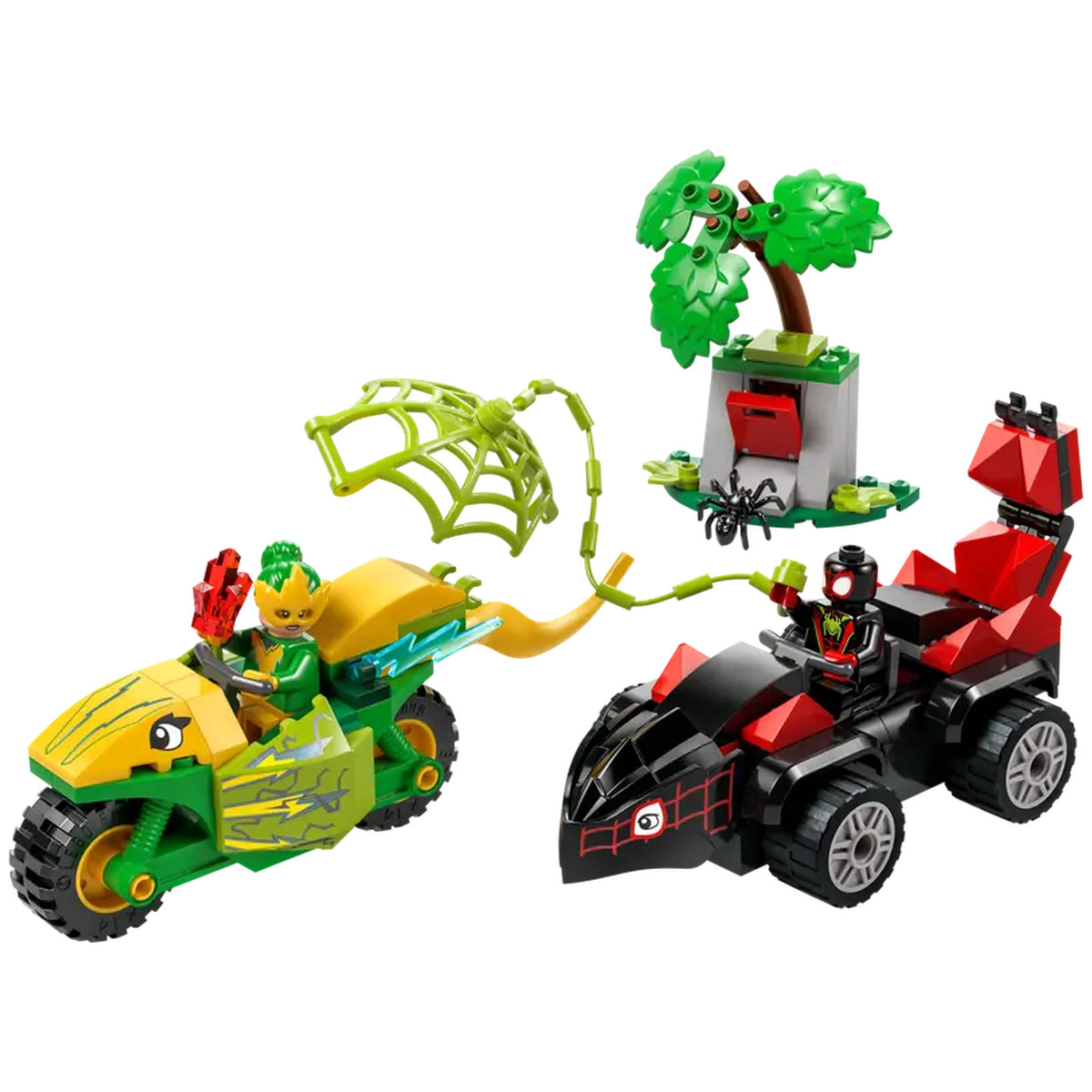 Lego - Marvel Super Heroes - Spin en Electro Dinosaurusspeurtocht - Bouwset Speelgoed