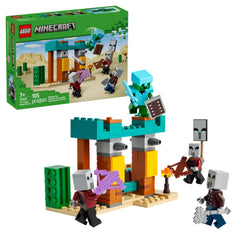 Lego - Minecraft - De Illager Woestijnpatrouille - Bouwset Speelgoed