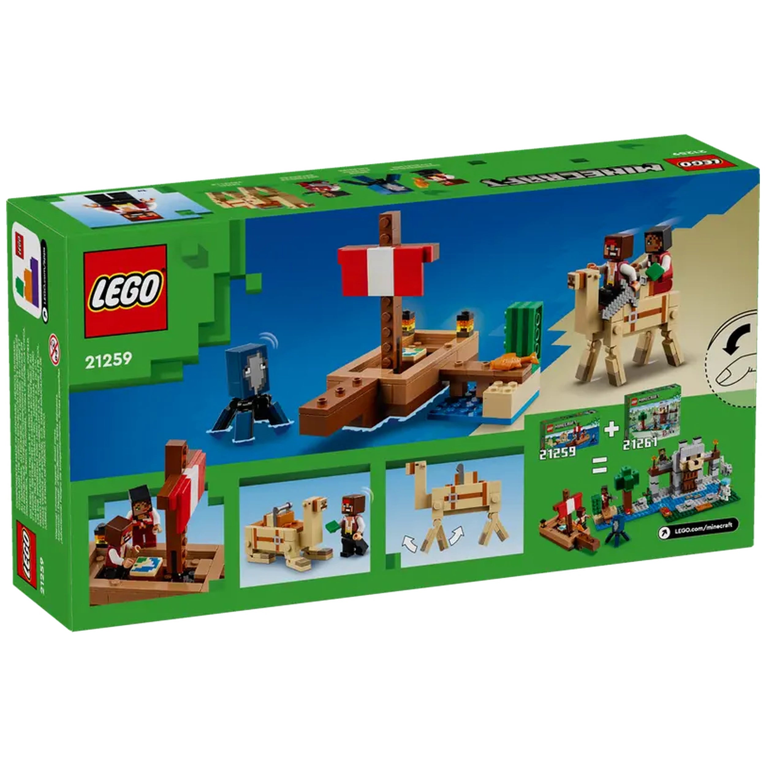 Lego - Minecraft - The Pirate Ship Voyage - Construction Set Toys