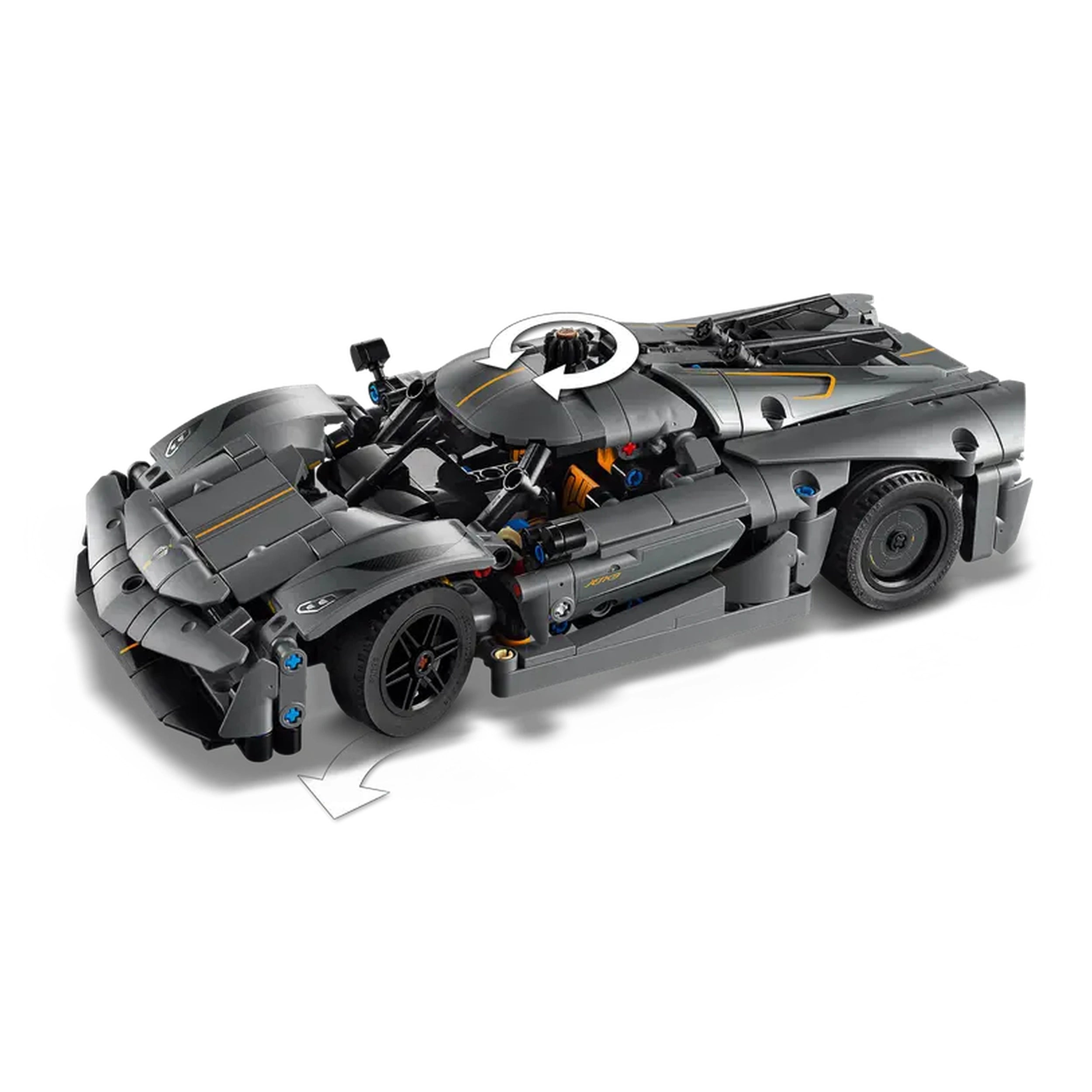Lego - Technic - Koenigsegg Jesko Absolut Grijze Hypercar - Bouwset Speelgoed