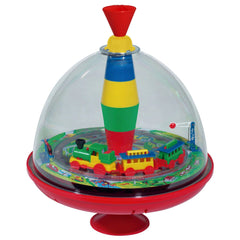 Lena - Draaitop - Draaiende Spoorweg 19 cm - Baby Activiteit Speelgoed