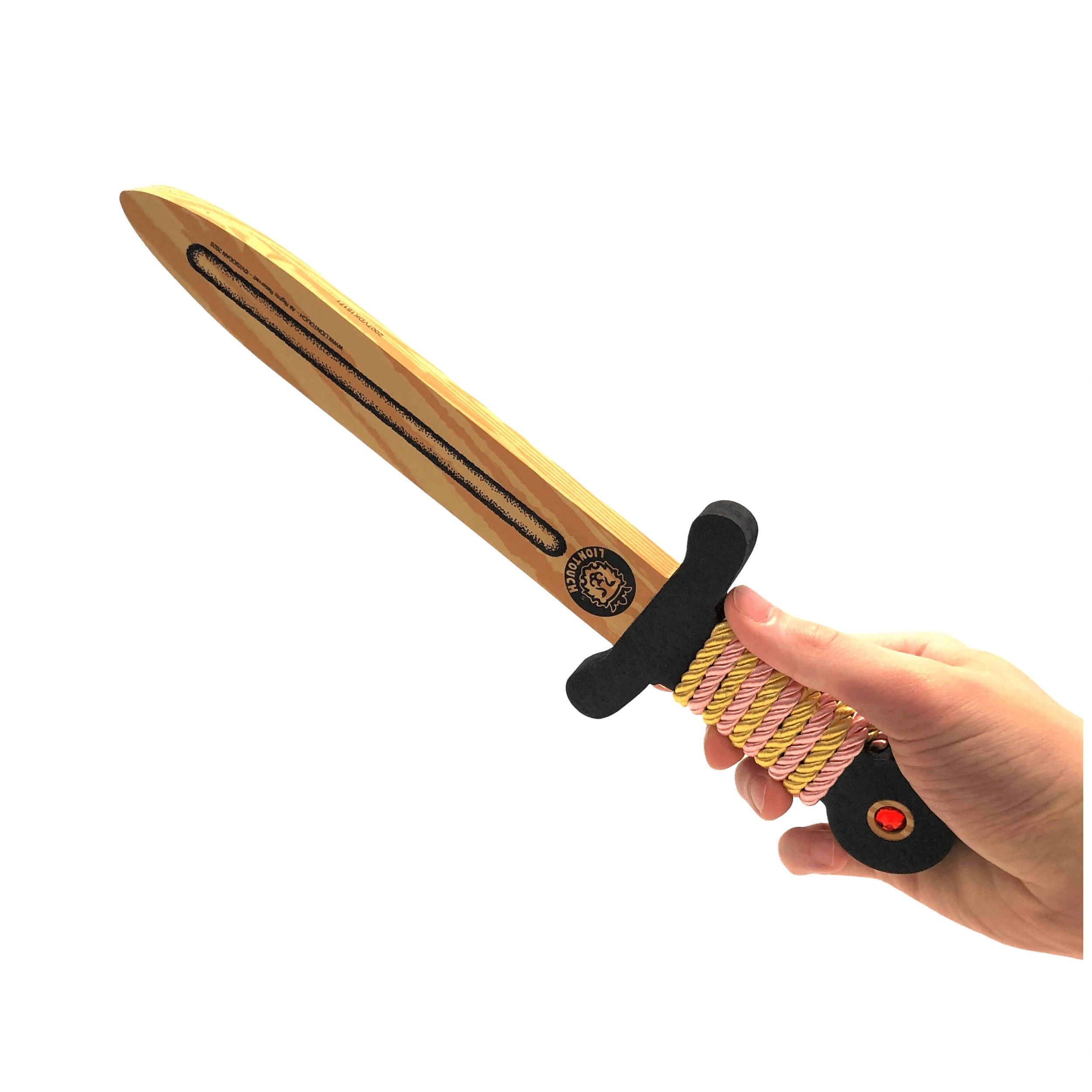 Liontouch - WoodyLion Mini Zwaard · Goud/Roze - De WoodyLion Lijn - Doe-beroepen & Rollenspel