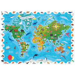 Ludattica - Detective Puzzle - World Map 108 Pcs - Puzzles
