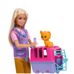 MATTEL - Barbie - Dierenredding en Vrijlating Speelset - Poppen, Speelsets & Speelgoedfiguren