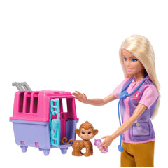 MATTEL - Barbie - Dierenredding en Vrijlating Speelset - Poppen, Speelsets & Speelgoedfiguren