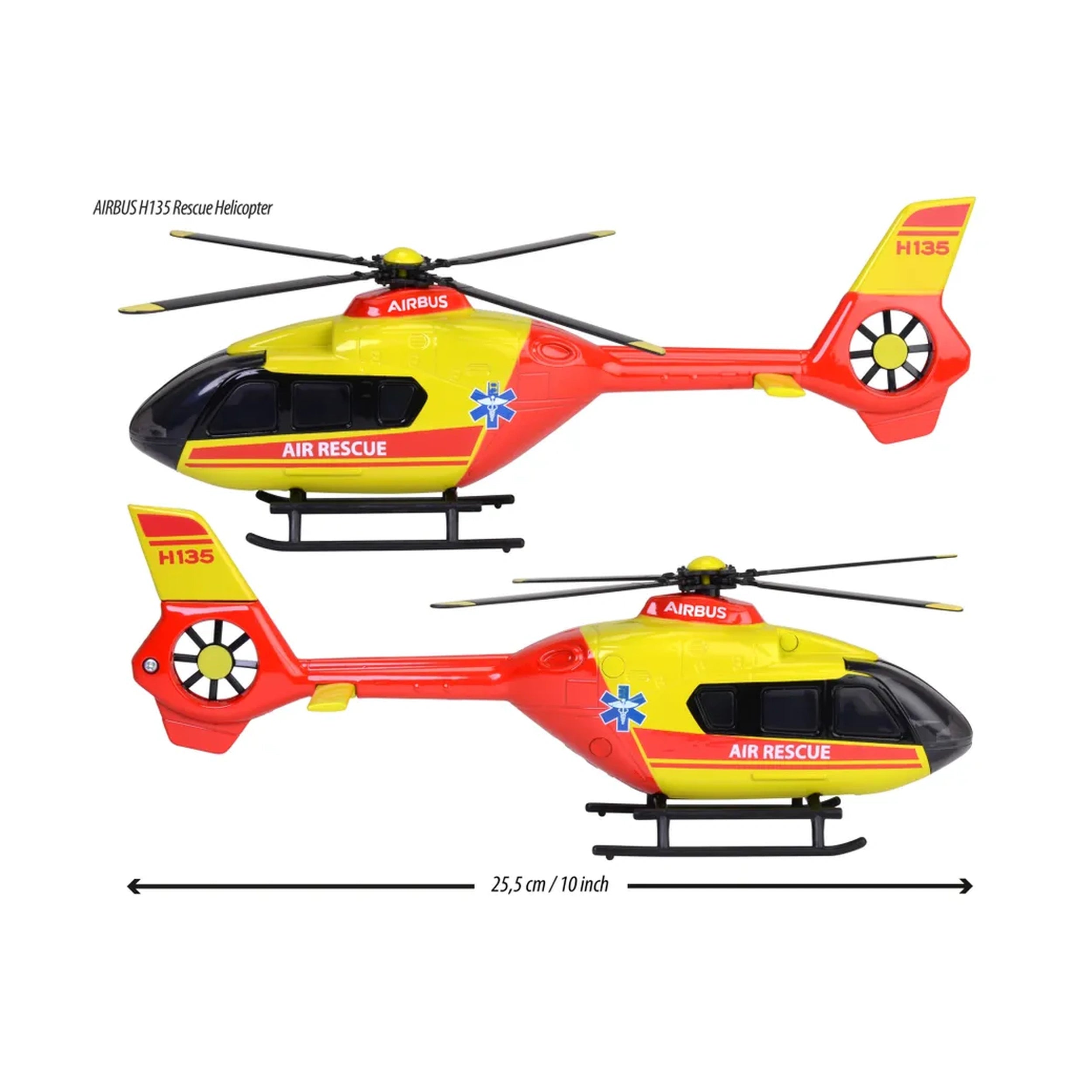Majorette - Airbus H135 Rescue Helicopter Play Vehicles
