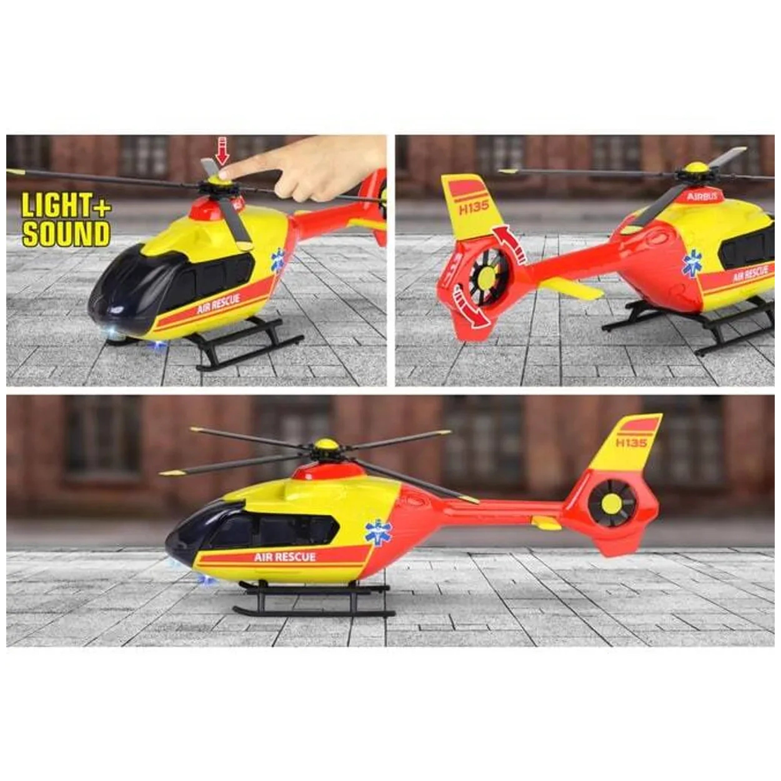 Majorette - Airbus H135 Rescue Helicopter Play Vehicles