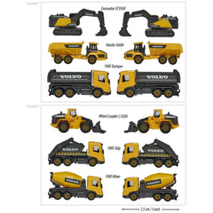 Majorette - Volvo Constructie Assortiment 3 Stuks Speelvoertuigen