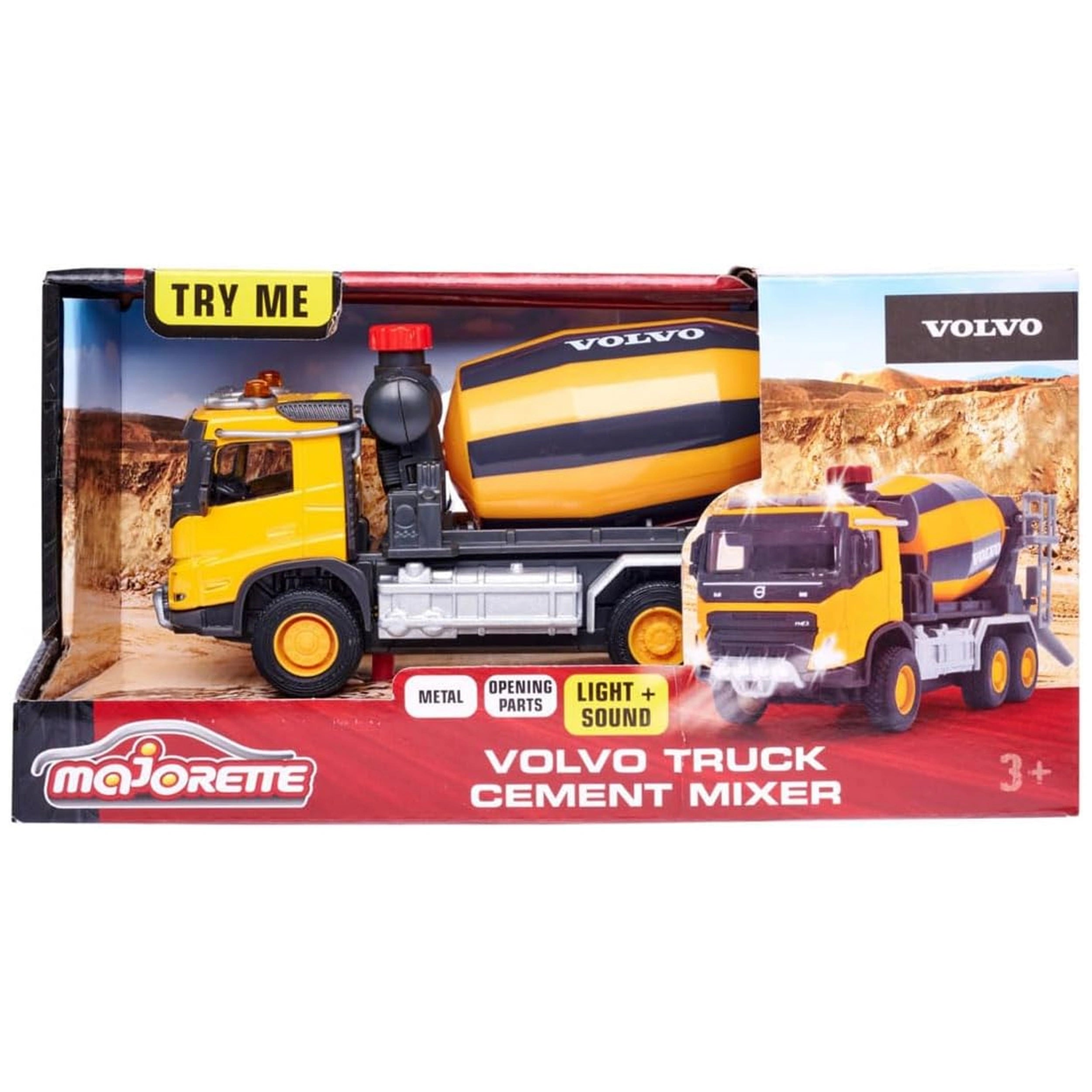 Majorette - Volvo-MFX-Cement-Mixer-Truck-Speelvoertuigen