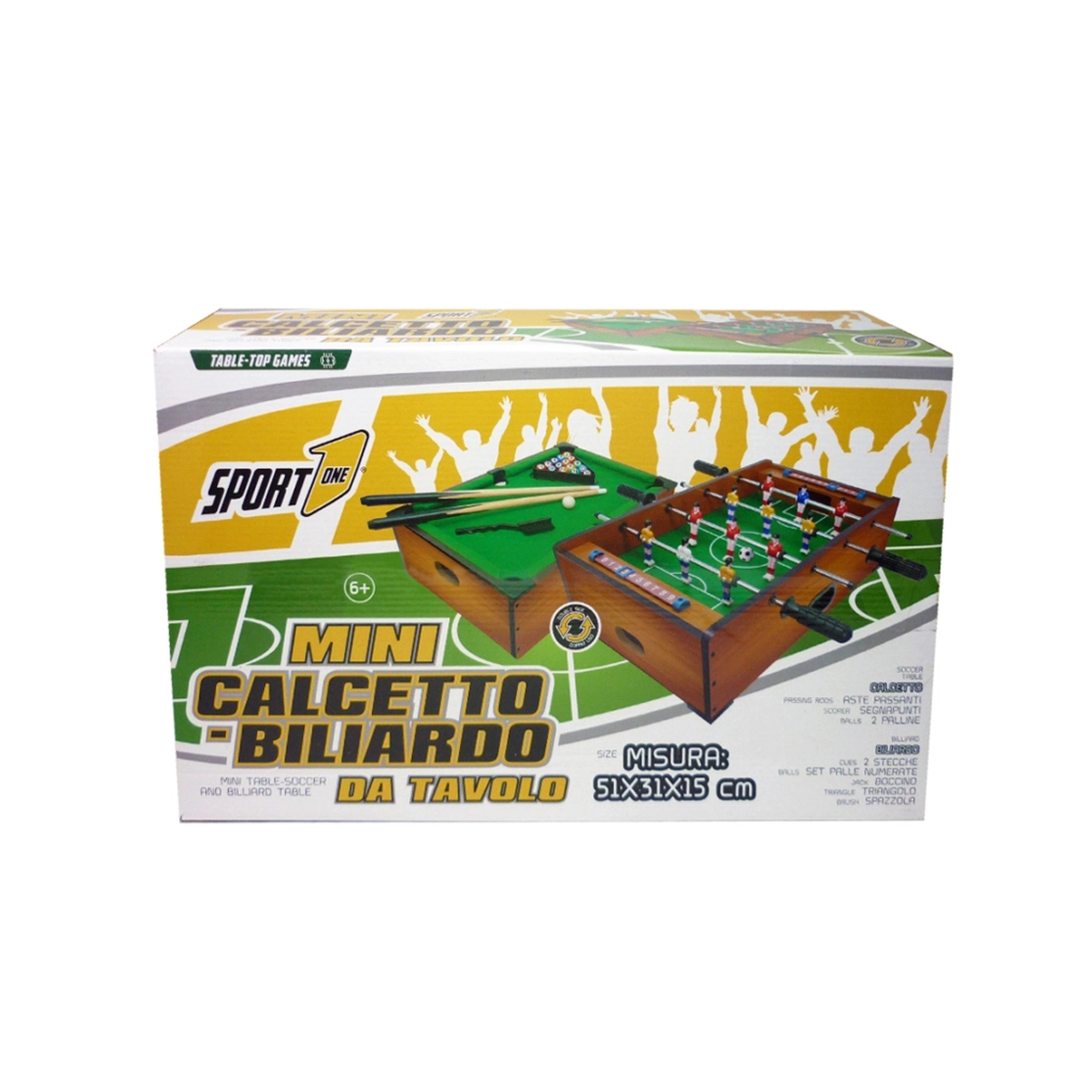 Mandelli - 2 In 1 Billiard Football Table - Board Games