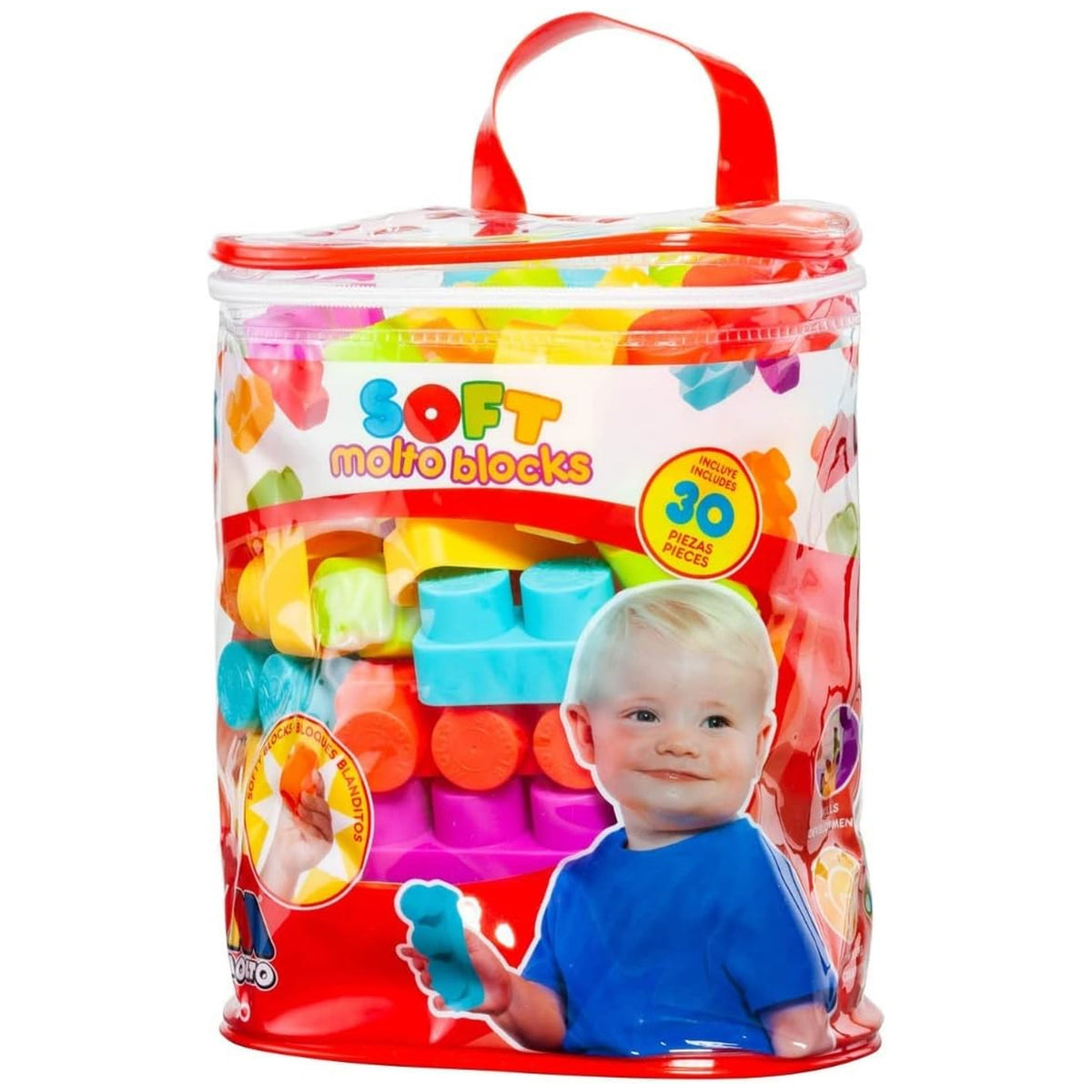 Molto - Soft Blocks Set 30 Pcs - Construction Set Toys