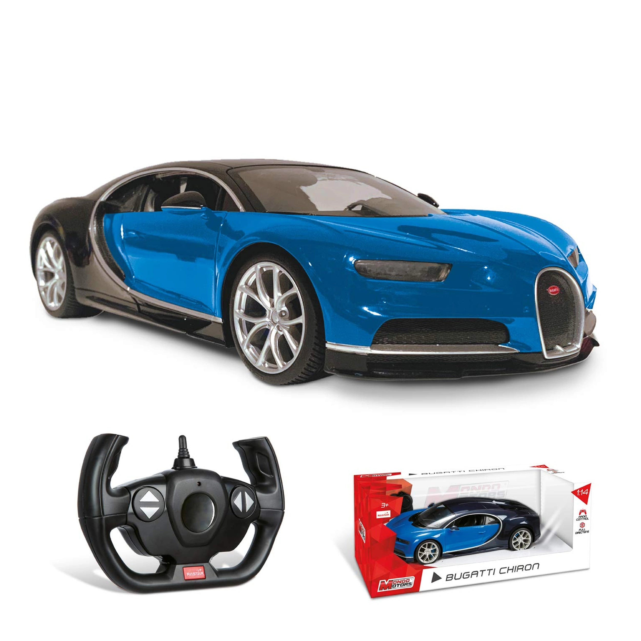 Mondo - Bugatti Chiron Radio-Controlled 2.4 GHz 1:14 Full Function - Play Vehicles