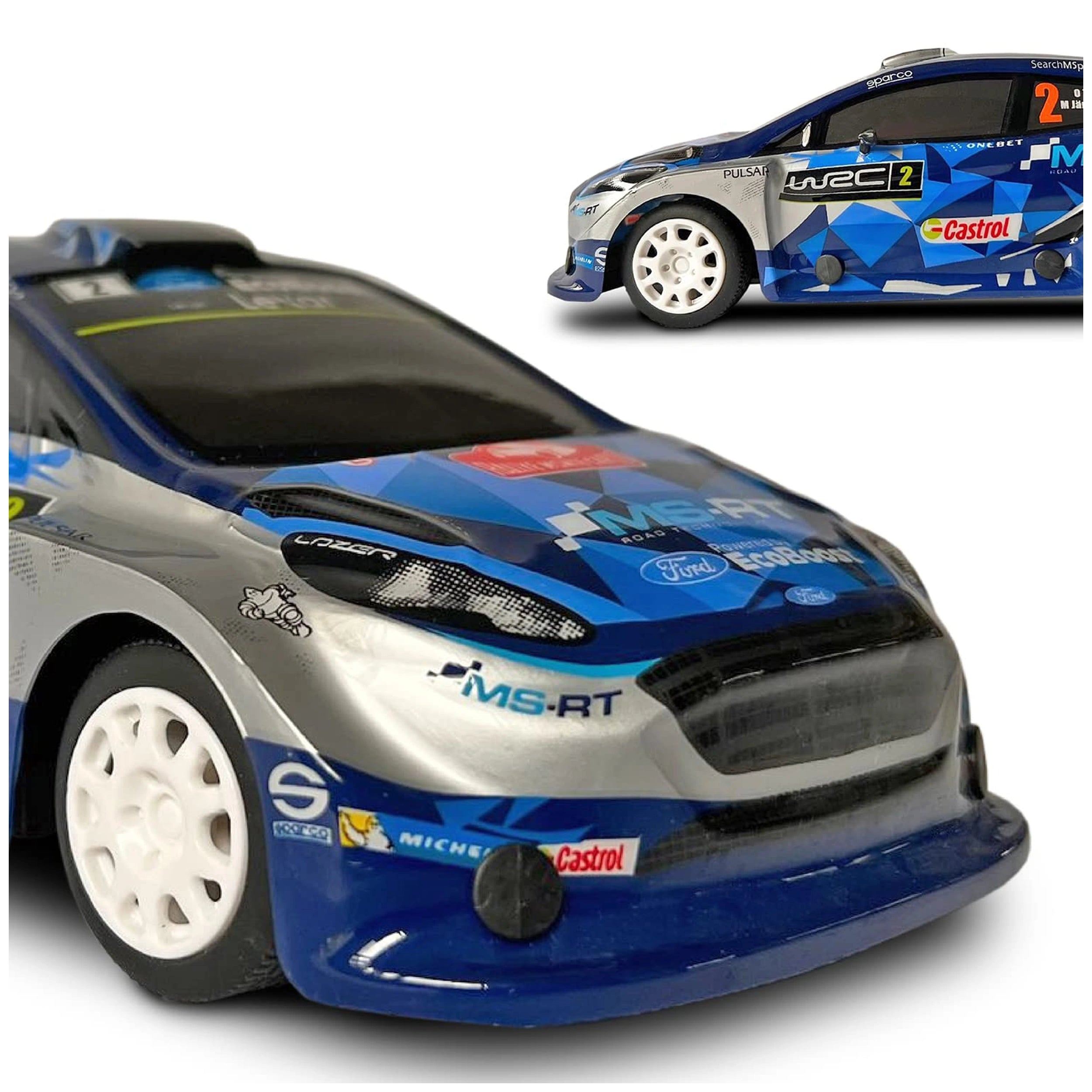 Mondo - Ford Fiesta WRC Radio-Controlled 2.4 GHz 1:24 Full Function with Lexan Body - Play Vehicles