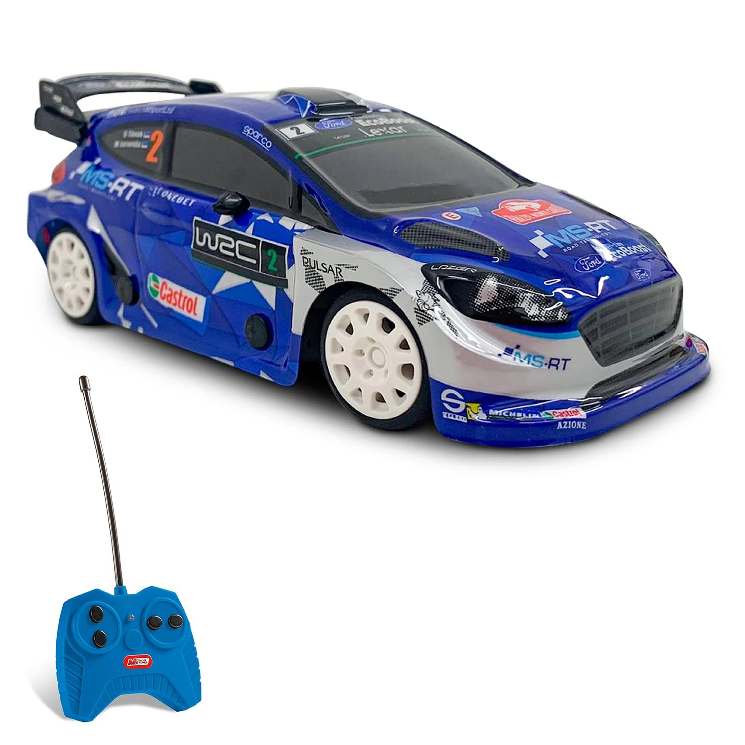 Mondo - Ford Fiesta WRC Radio-Controlled 2.4 GHz 1:28 Full Function with Lexan Body - Play Vehicles