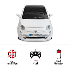Mondo - New Fiat 500 Radio-Controlled 2.4 GHz Full Function - Play Vehicles