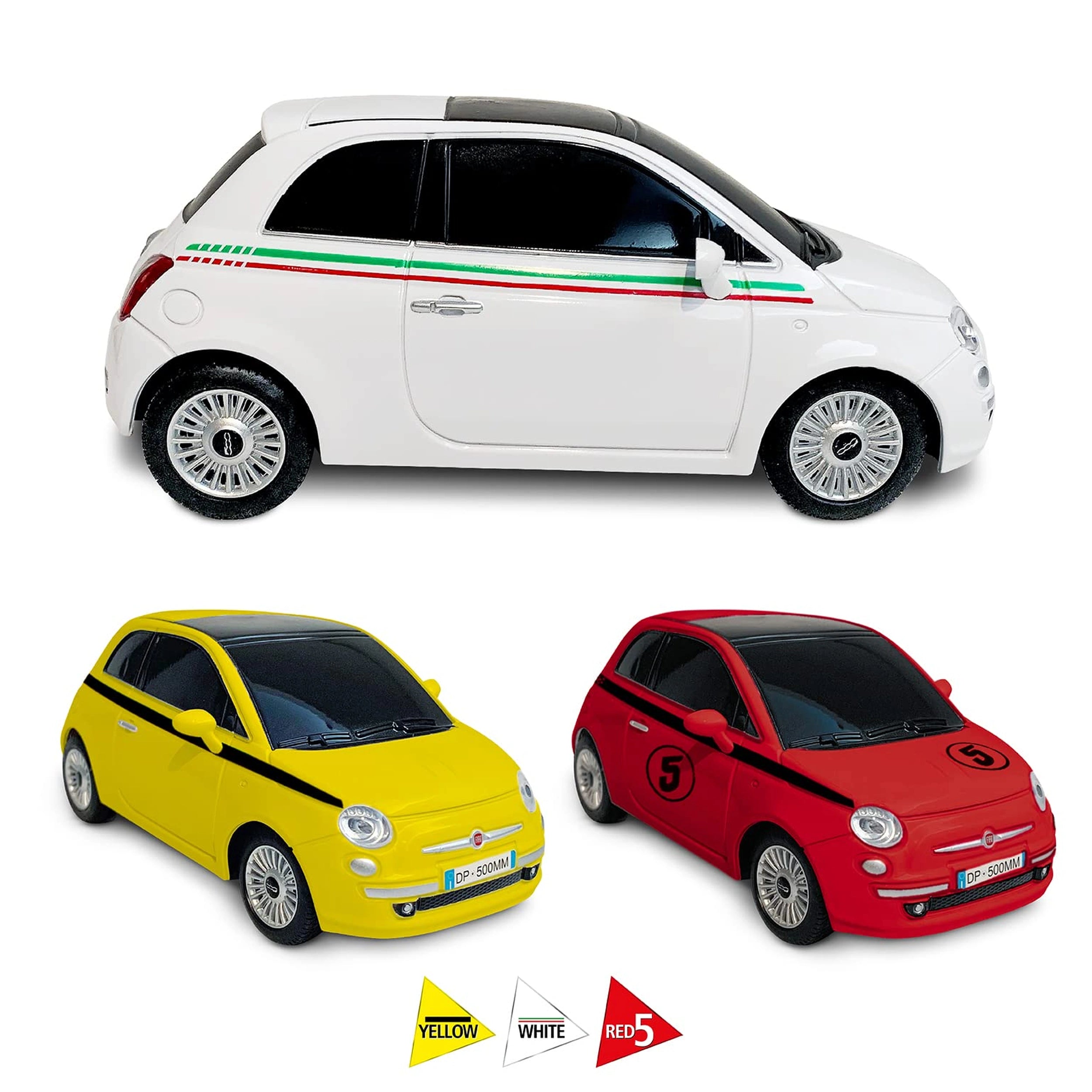 Mondo - New Fiat 500 Radio-Controlled 2.4 GHz Full Function - Play Vehicles