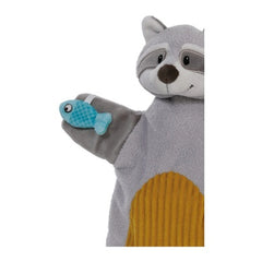 My First NICI - 2in1 Raccoon Hand Puppet Cuddle Blanket - Baby Activity Toys