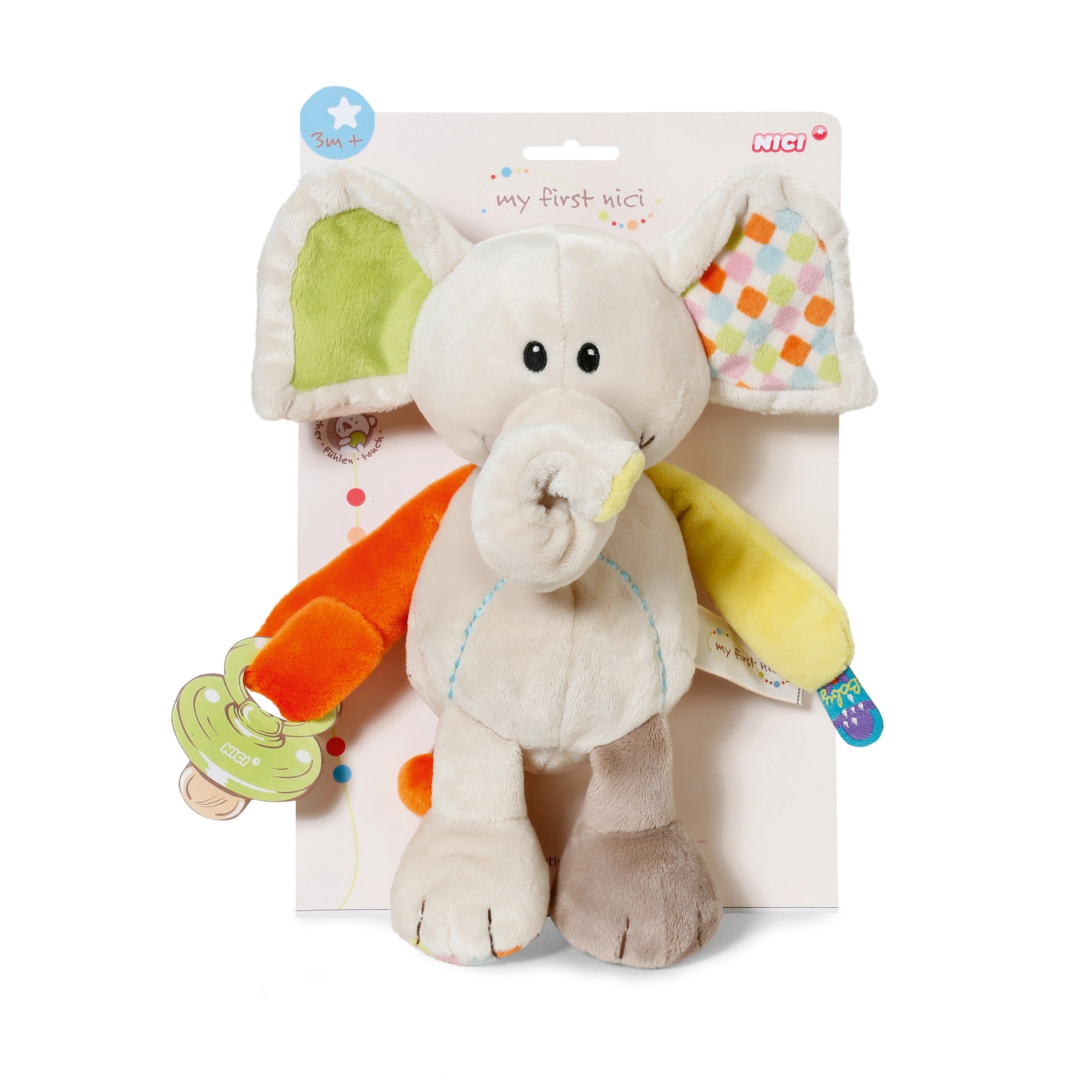NICI - Activity-Cuddly-Toy-Dundi-Elephant-Dolls-Playsets-Toy-Figures