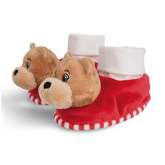 NICI - Baby-Booties-With-Rattle-FC-Bayern-Munich-Bear-Berni - Baby-Activity-Toys