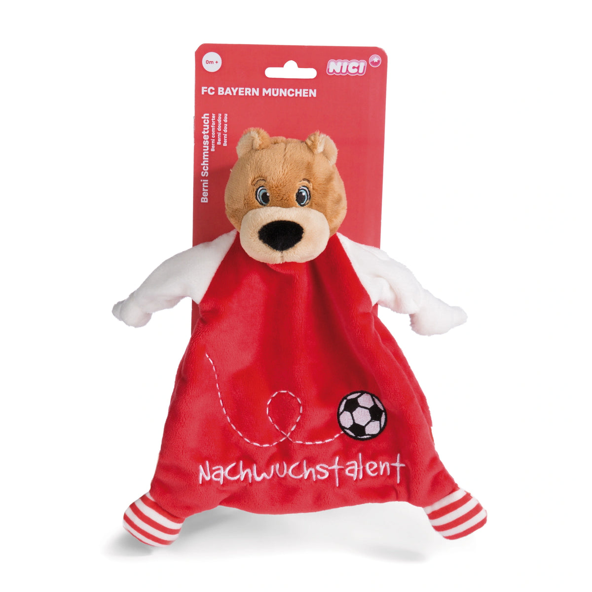 NICI - Comforter-FC-Bayern-Munich-Bear-Berni-25X25-Cm - Stuffed-Animals