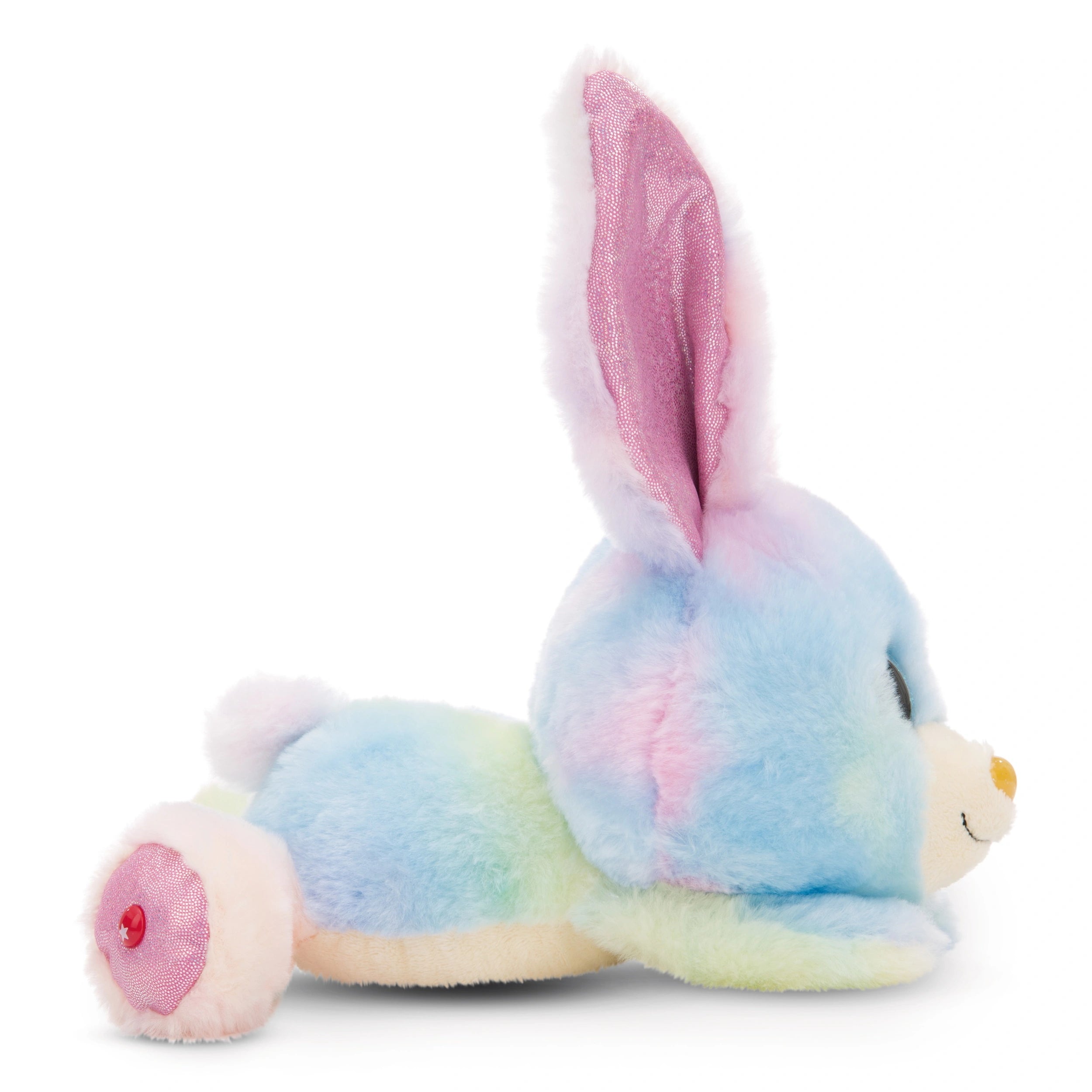 NICI - GLUBSCHIS - Lying Soft Toy Rabbit Rainbow Candy - Stuffed Animals
