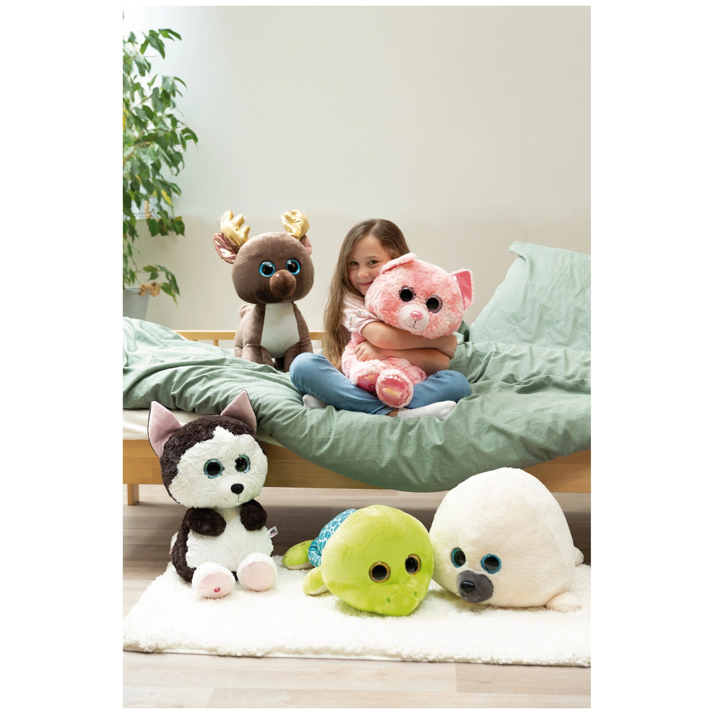 NICI - Glubschis-Cuddly-Toy-Husky-Barkley-45-Cm - Stuffed-Animals