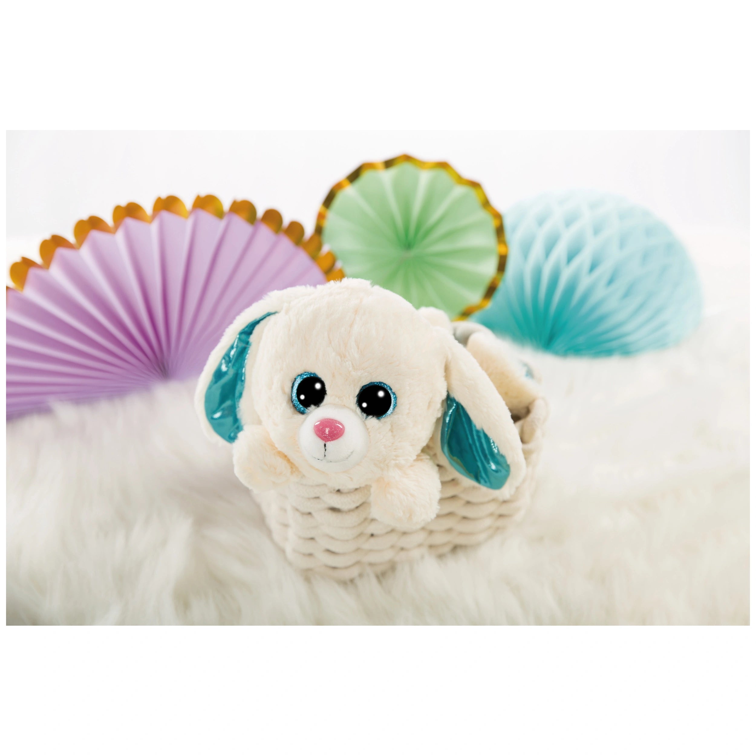 NICI - Glubschis-Lying-Soft-Toy-Rabbit-Wolli-Dot-25-Cm - Stuffed-Animals