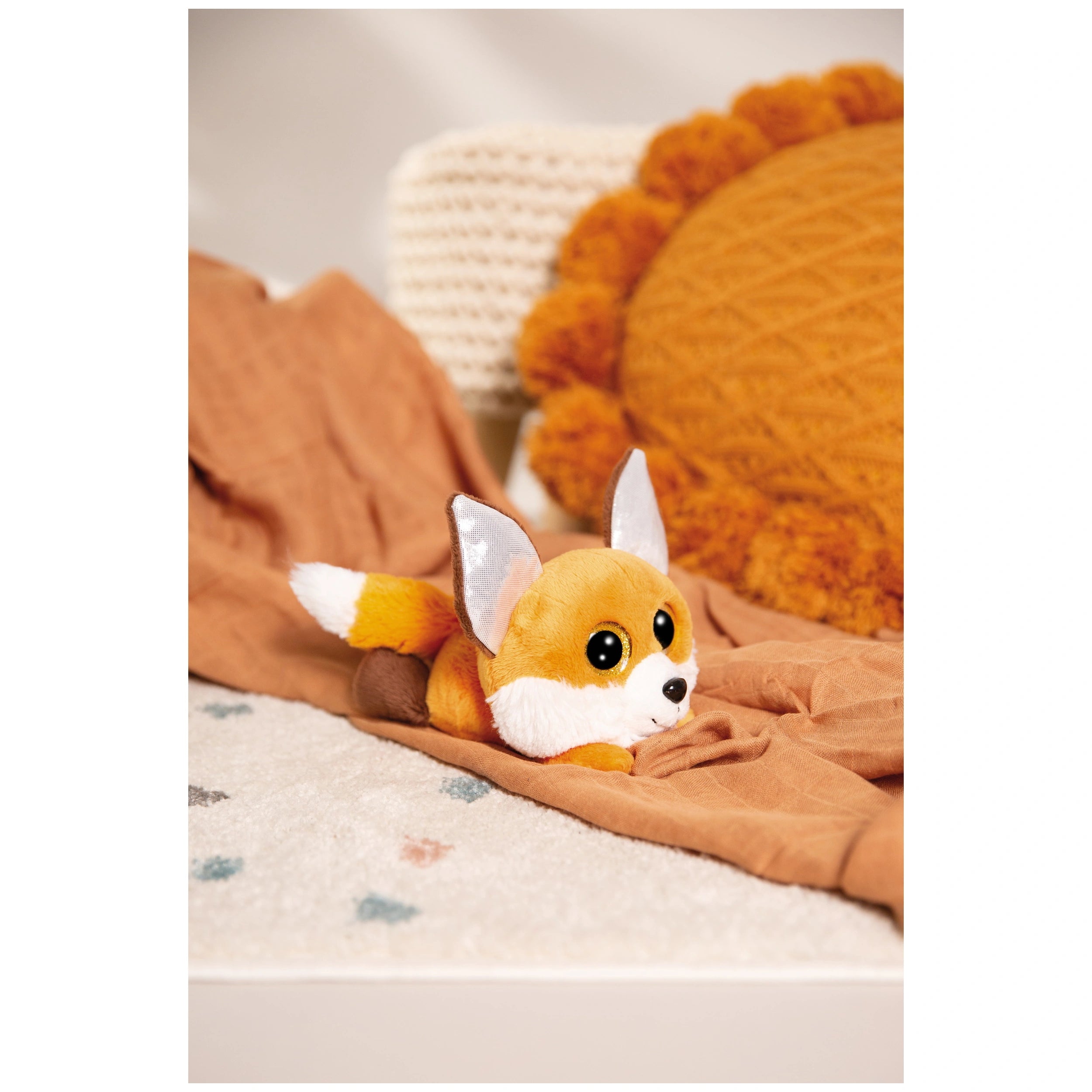 NICI - Glubschis-Soft-Toy-Fox-Runizzi-15cm-Lying-Stuffed-Animals