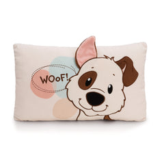 NICI - Homies-Rectangular-Cushion-Dog-White-Stuffed-Animals