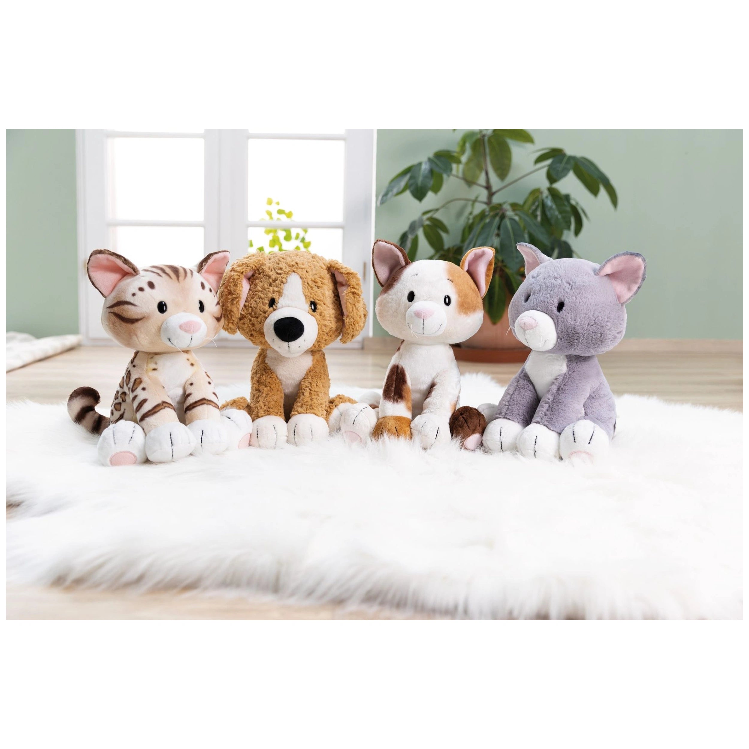 NICI - Homies-Sitting-Bengal-Cat-Stuffed-Animals