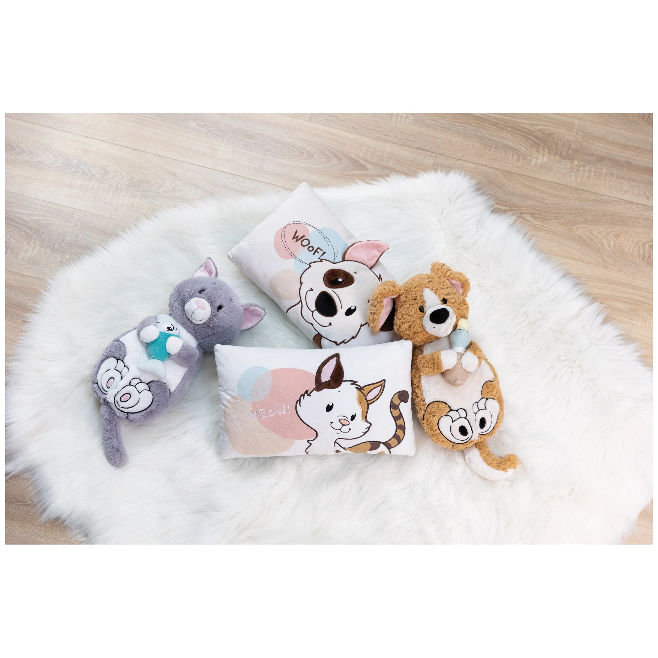 NICI - Homies-Soft-Toy-Cat-Gray-Fish-Nici-Green-Stuffed-Animals