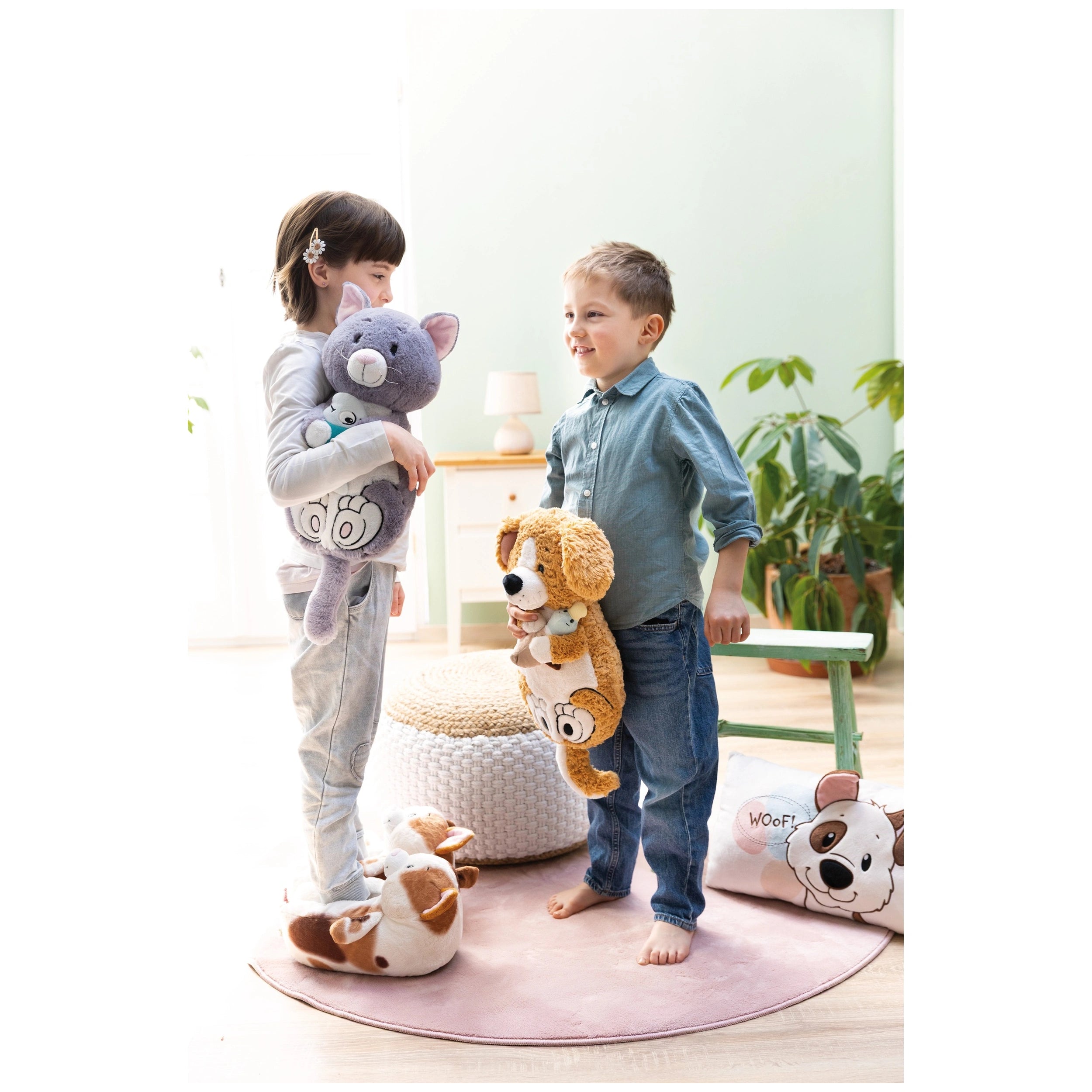 NICI - Homies-Soft-Toy-Cat-Gray-Fish-Nici-Green-Stuffed-Animals